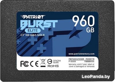 SSD Patriot Burst Elite 960GB PBE960GS25SSDR - фото