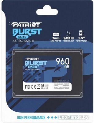SSD Patriot Burst Elite 960GB PBE960GS25SSDR - фото4