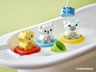 Конструктор LEGO Duplo 10965 Приключения в ванной: плавучий поезд для зверей - фото3
