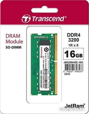 Оперативная память Transcend JetRam 16GB DDR4 SODIMM PC4-25600 JM3200HSE-16G - фото2