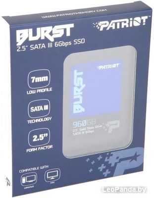 SSD Patriot Burst 960GB PBU960GS25SSDR - фото3