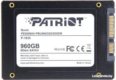 SSD Patriot Burst 960GB PBU960GS25SSDR - фото4