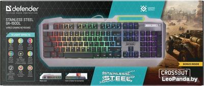 Клавиатура Defender Stainless Steel GK-150DL - фото2
