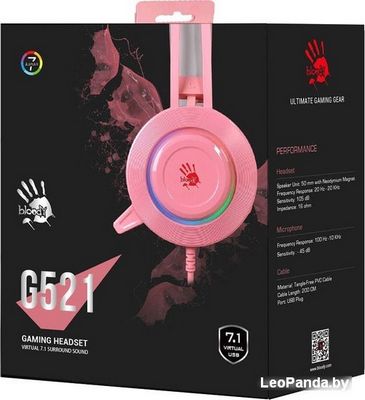 Наушники A4Tech Bloody G521 (розовый) - фото3