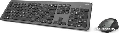 Клавиатура + мышь Hama KMW-700 Set (черный/серый) - фото2