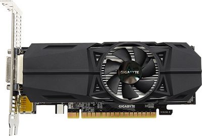 Видеокарта Gigabyte GeForce GTX 1050 Ti OC Low 4GB GDDR5 [GV-N105TOC-4GL] - фото