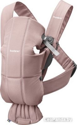 Рюкзак-переноска BabyBjorn Mini Cotton (dusty pink) - фото