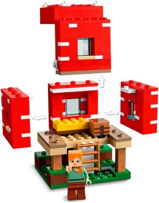 Конструктор LEGO Minecraft 21179 Грибной дом - фото5
