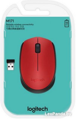 Мышь Logitech M171 Wireless Mouse красный/черный [910-004641] - фото5