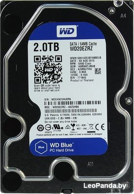 Жесткий диск WD Blue 2TB (WD20EZRZ) - фото