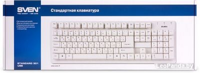 Клавиатура SVEN Standard 301 White - фото5