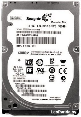 Жесткий диск Seagate Momentus Thin 320GB (ST320LT007) - фото