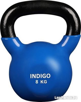Гиря Indigo IN132 8 кг (черный/синий) - фото