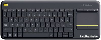 Клавиатура Logitech Wireless Touch Keyboard K400 Plus Black (920-007147) - фото