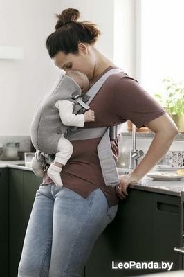 Рюкзак-переноска BabyBjorn Mini 3D Jersey (светло-серый) - фото3