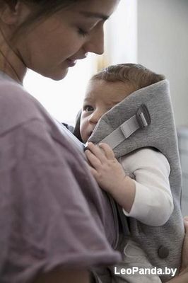 Рюкзак-переноска BabyBjorn Mini 3D Jersey (светло-серый) - фото4