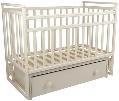Классическая детская кроватка ФА-Мебель Дарья 1 (слоновая кость) - фото