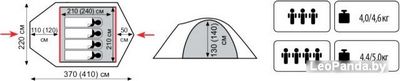 Палатка TRAMP Stalker 4 v2 - фото2