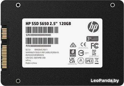 SSD HP S650 120GB 345M7AA - фото4