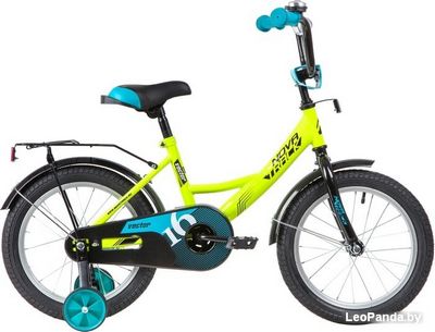Детский велосипед Novatrack Vector 16 2020 163VECTOR.GN20 (зеленый/черный) - фото