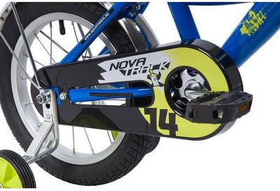 Детский велосипед Novatrack Urban 14 (синий/желтый, 2019) - фото5