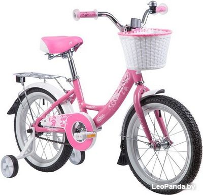 Детский велосипед Novatrack Girlish line 16 (розовый/белый, 2019) - фото2