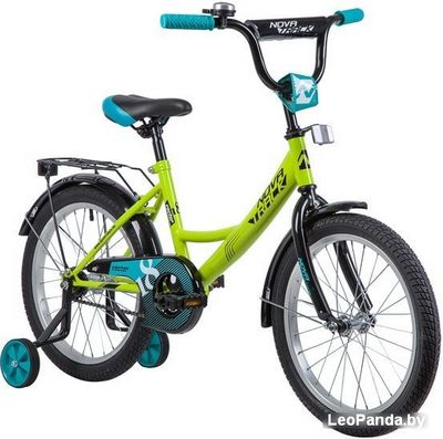 Детский велосипед Novatrack Vector 18 (салатовый/голубой, 2019) - фото2
