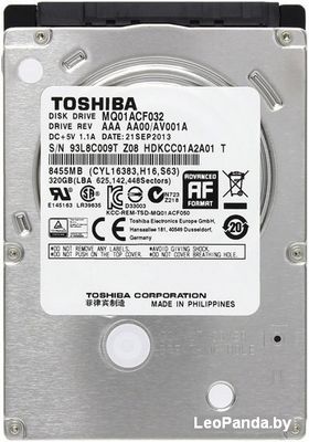 Жесткий диск Toshiba MQ01ACF 320GB (MQ01ACF032)