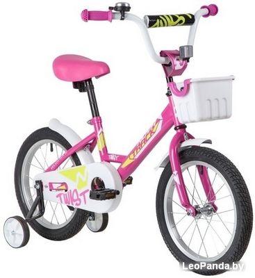 Детский велосипед Novatrack Twist New 16 2020 161TWIST.PN20 (розовый/белый) - фото2