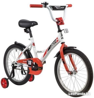 Детский велосипед Novatrack Strike 18 2020 183STRIKE.WTR20 (белый/красный) - фото2