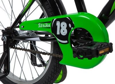 Детский велосипед Novatrack Strike 18 2020 183STRIKE.BKG20 (черный/зеленый) - фото5