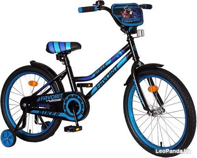 Детский велосипед Favorit Biker 20 2021 (черный/синий) - фото2