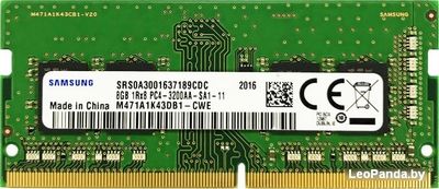 Оперативная память Samsung 8GB DDR4 SODIMM PC4-25600 M471A1K43EB1-CWE - фото