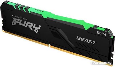 Оперативная память Kingston FURY Beast RGB 16GB DDR4 PC4-29800 KF437C19BB1A/16 - фото
