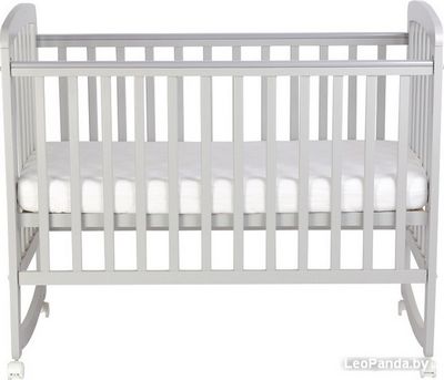 Классическая детская кроватка Polini Kids Simple 304 (серый) - фото3