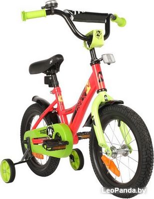 Детский велосипед Novatrack Strike 14 2022 143STRIKE.RD22 (красный/зеленый) - фото2