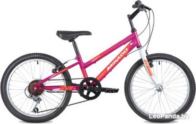 Детский велосипед Mikado Vida Kid 20 2022 (оранжевый/филетовый) - фото