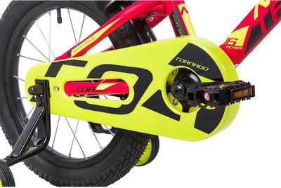 Детский велосипед Novatrack Tornado 16 (красный/желтый, 2019) - фото5
