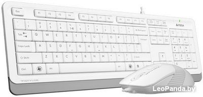 Клавиатура + мышь A4Tech Fstyler F1010 (белый/серый) - фото3