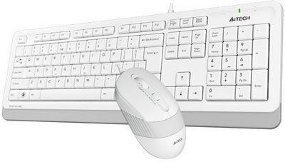 Клавиатура + мышь A4Tech Fstyler F1010 (белый/серый) - фото4