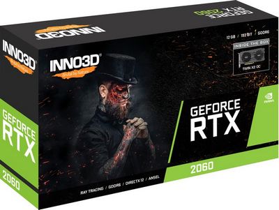 Видеокарта Inno3D GeForce RTX 2060 Twin X2 OC 12GB N20602-12D6X-1713VA32R - фото2