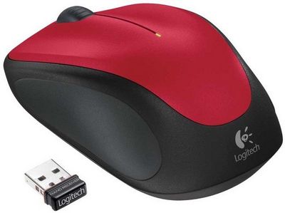 Мышь Logitech M235 Wireless Mouse (красный) [910-002496] - фото3