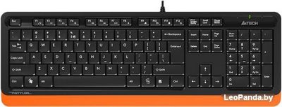 Клавиатура A4Tech Fstyler FK10 (черный/оранжевый) - фото