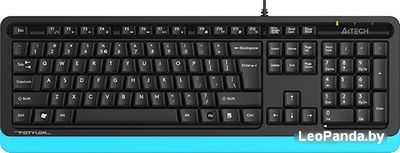 Клавиатура A4Tech Fstyler FKS10 (черный/синий) - фото