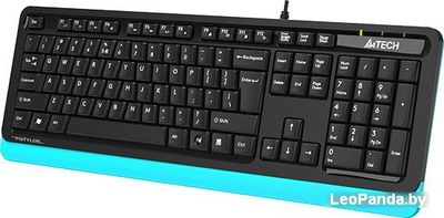 Клавиатура A4Tech Fstyler FKS10 (черный/синий) - фото2