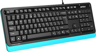 Клавиатура A4Tech Fstyler FKS10 (черный/синий) - фото3