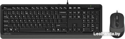 Клавиатура + мышь A4Tech Fstyler F1010 (черный/серый) - фото
