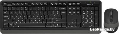 Клавиатура + мышь A4Tech Fstyler FG1010 (черный/серый) - фото
