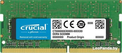Оперативная память Crucial 4GB DDR4 SODIMM PC4-19200 [CT4G4SFS824A] - фото