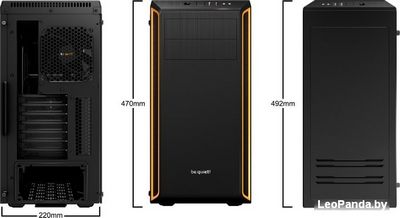 Корпус be quiet! Pure Base 600 с окном (черный/оранжевый) - фото3